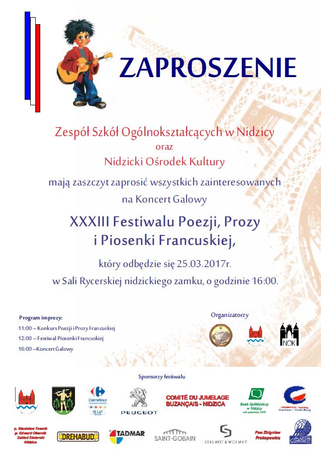 XXXIII Festiwal Poezji, Prozy i Piosenki Francuskiej - Obrazek 1